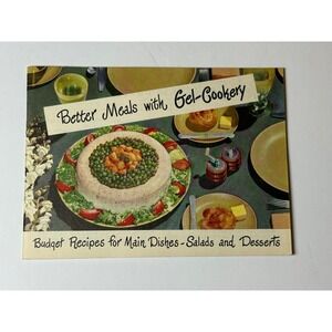 Vintage 1952 Knox Gelatine Better Meals with Gel-Cookery Recipe Booklet